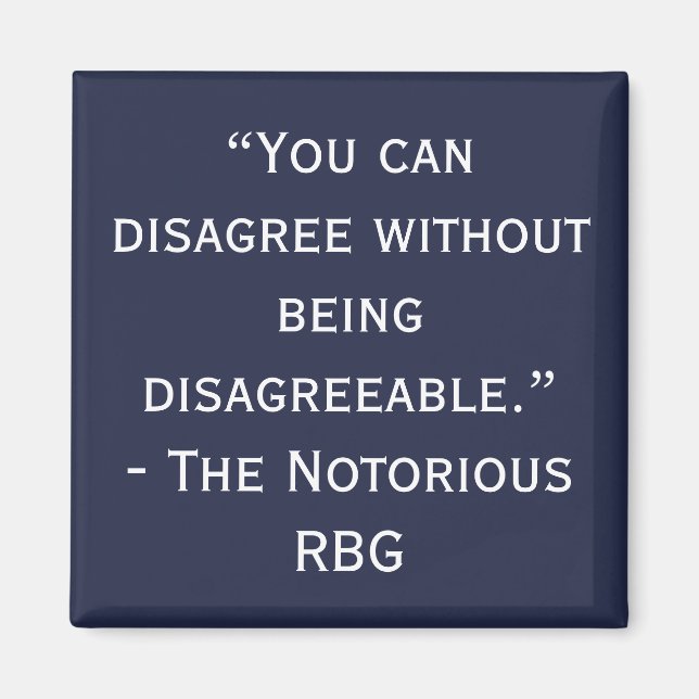 Íman RBG Discordo Magnet (Frente)