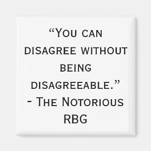 Íman RBG Discordo Magnet