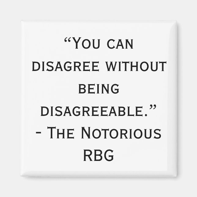 Íman RBG Discordo Magnet (Frente)