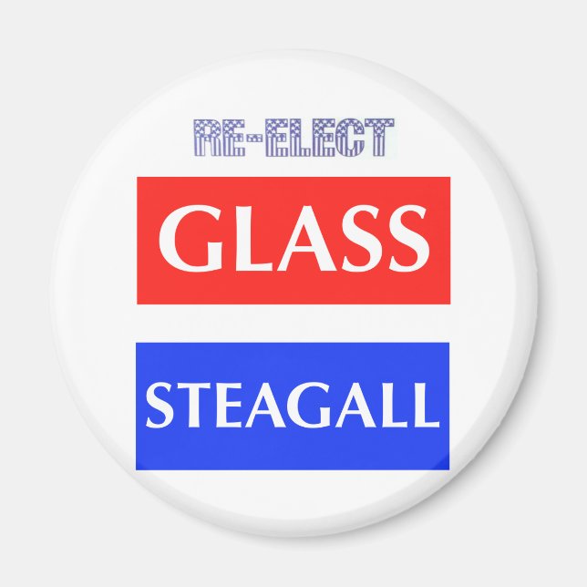 Íman RE-ELECT Glass Steagall (Frente)