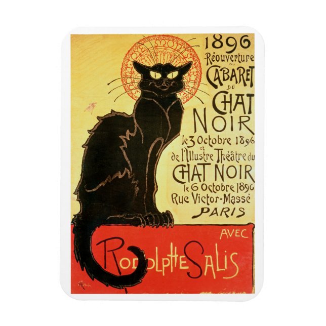 Íman Reabertura do chat Noir Cabaret, 1896 (cor l (Vertical)