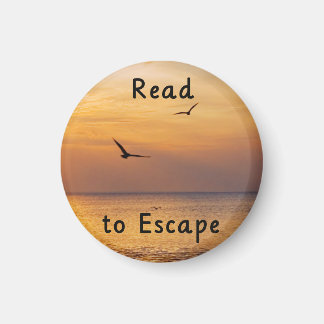 Íman Read to Escape Magnet | Book Lover Reading Quote