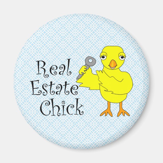 Íman Real Estate Chick Ornament (Frente)