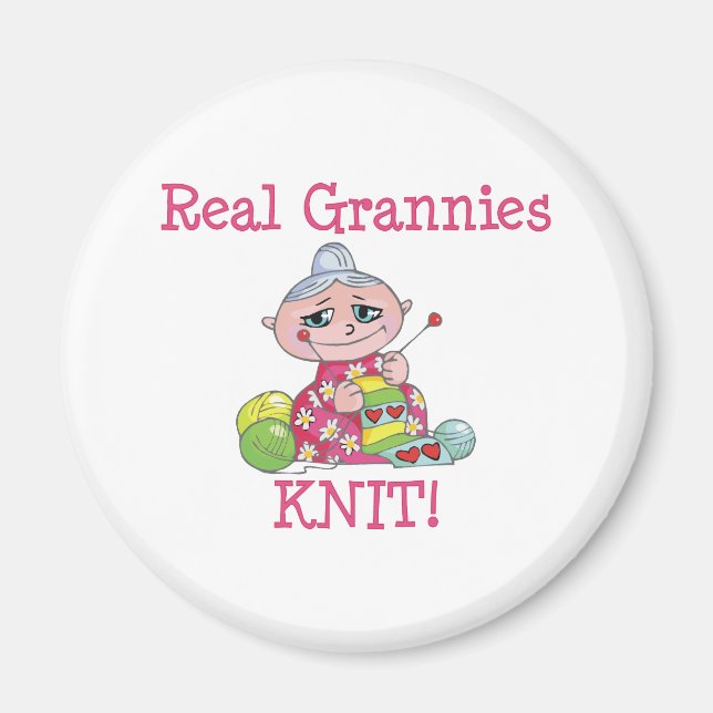 Íman Real Grannies KNIT! (Frente)