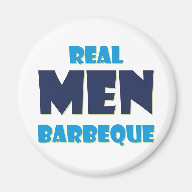 Íman Real Men Barbeque (Frente)