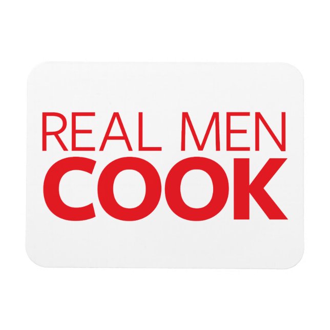 Íman Real Men Cook (Horizontal)