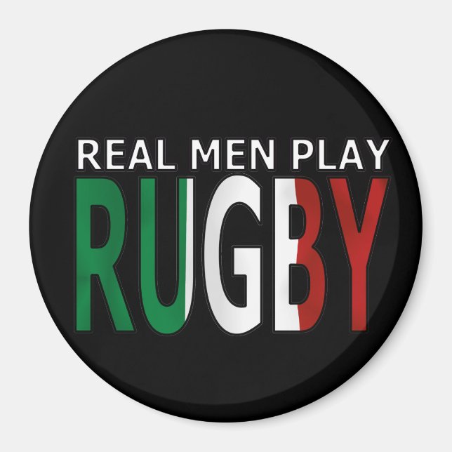 Íman Real Men Tocam Rugby na Itália (Frente)