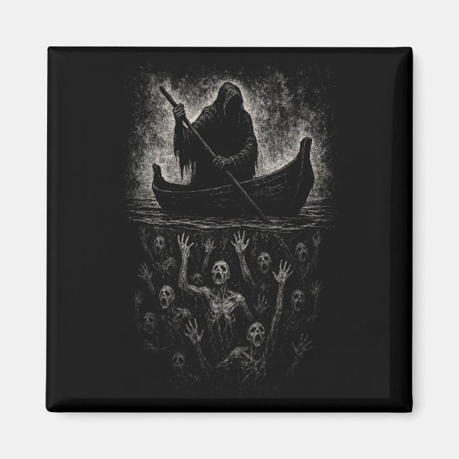 Íman Reaper Horror Gótico Charon Hades Underworld Mytho (Frente)