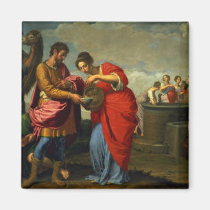 Íman Rebecca e Eliezer no bem, c.1626-27