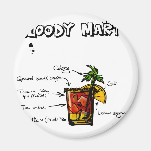 Íman Receita Bloody Mary Cocktail (Frente)