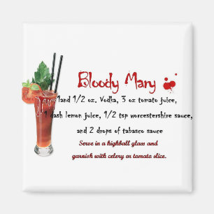 Íman Receita da bebida do Bloody Mary