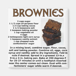 Íman Receita da brownie