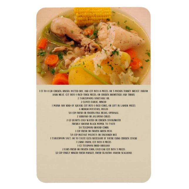 Íman Receita de Cazuela de Ave chilena (Vertical)