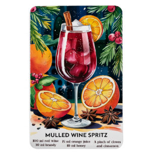 Íman Receita de Cocktail de Feriado de Spritz de Vinho