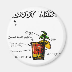 Íman Receita do cocktail do Bloody Mary