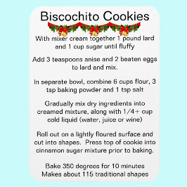 Íman Receita oficial do biscoito Biscochito do Novo Méx