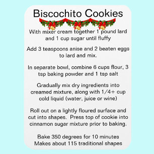 Íman Receita oficial do biscoito Biscochito do Novo Méx