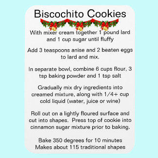 Íman Receita oficial do biscoito Biscochito do Novo Méx