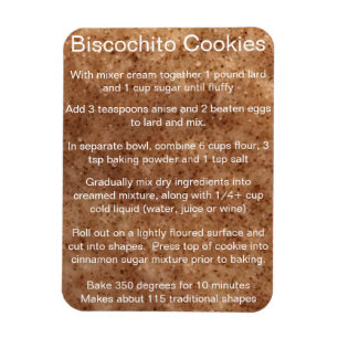 Íman Receita oficial do biscoito Biscochito Novo México