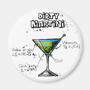 Íman Receita suja do cocktail de Martini