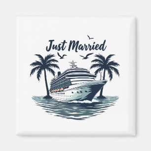 Íman Recém-Casados Cruzeiro Verão Casamento Marido Mulh