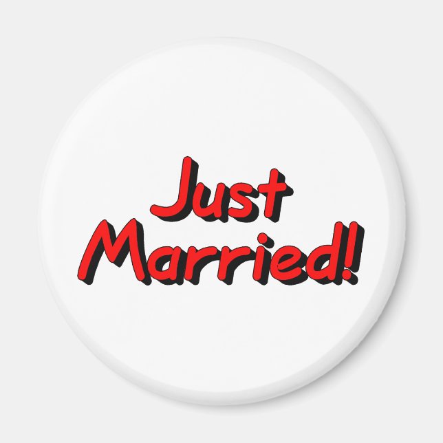 Íman Recem casados (Vermelho) (Frente)