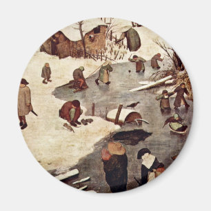 Íman Recenseamento em Bethlehem, detalhe por Bruegel D.