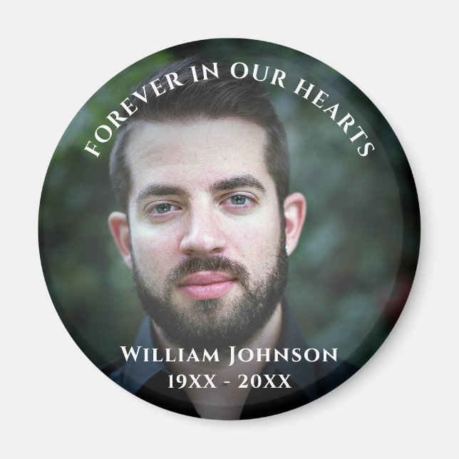 Íman Recepção Da Celebração Da Foto Personalizada Da Vi (Frente)