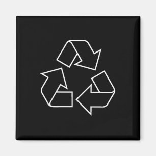 Íman Reciclagem Logotipo do Reciclar Símbolo Horário Ho