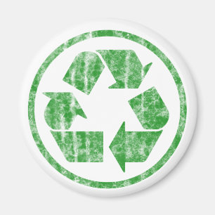 Íman Reciclagem para salvar a terra do planeta, símbol