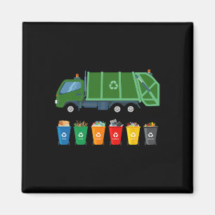 Íman Reciclagem Trash Kids Garge Truck Colher