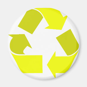 Íman reciclar amarelo