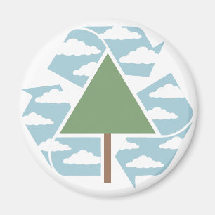 Íman Reciclar - árvore -1