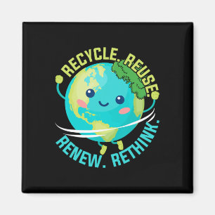 Íman Reciclar Reuse Renove ReThink Earth Day Boy Todler