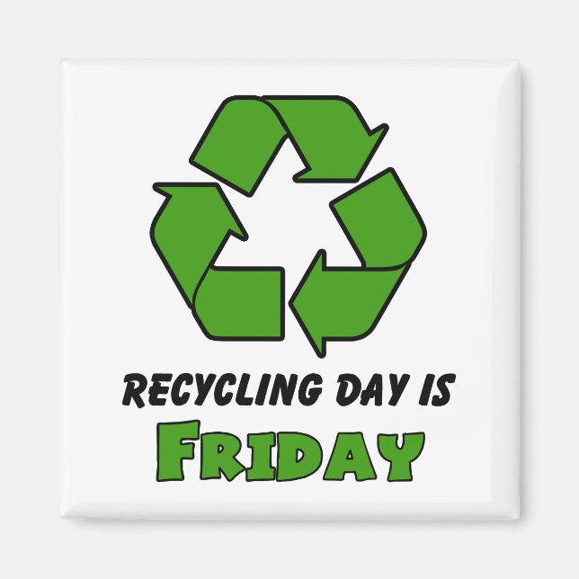 Íman Reciclar Sexta-feira (Frente)
