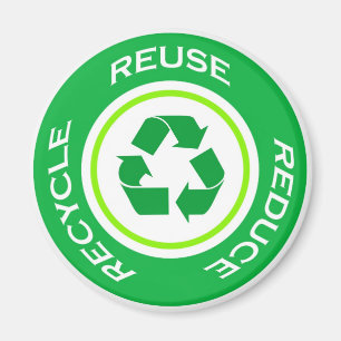 Íman Reciclar Verde - Magnet