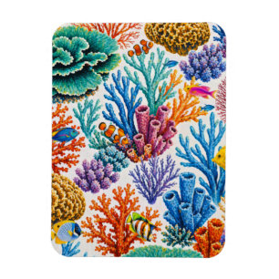 Íman Recife de Coral Colorido Peixe Tropical