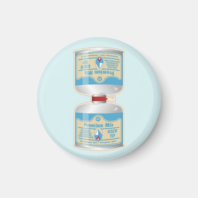 Íman Recipientes de gás para fogões de acampamento (Frente)