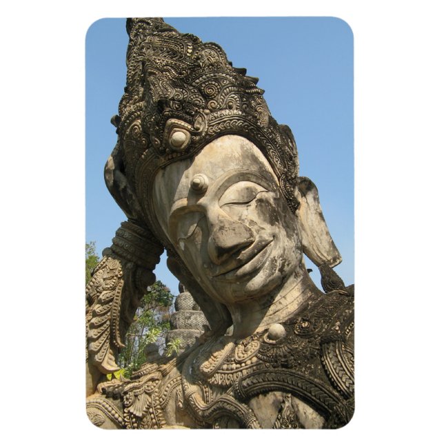 Íman Reclinando Buda... Nong Khai, Isan, Tailândia (Vertical)