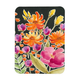 Íman Recolha esplêndida - Flores cor-de-rosa e laranja