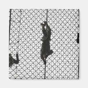 Íman recruta que preenche um obstáculo