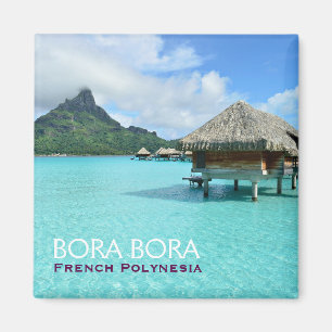 Íman Recurso de Overwater em Bora Bora com ímã do tex