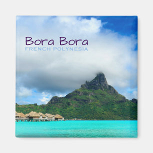 Íman Recurso tropical no ímã do texto de Bora Bora