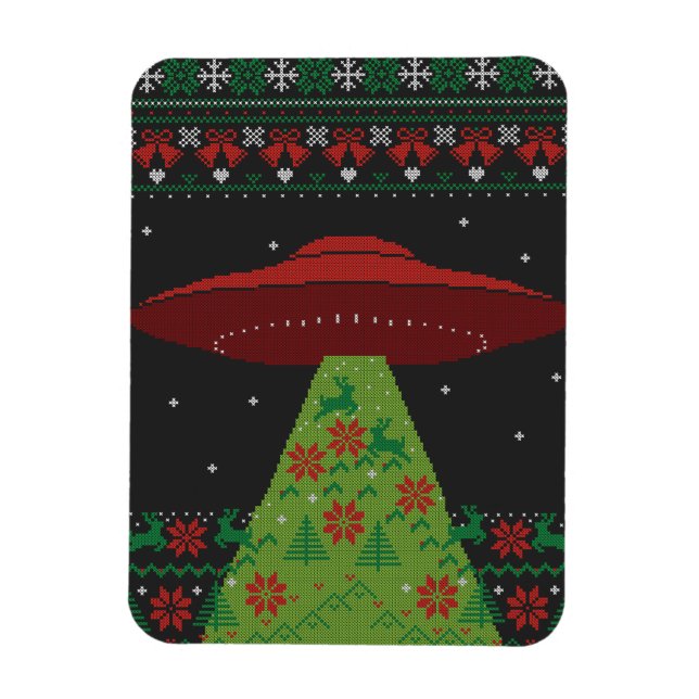 Íman Red and Green OFO Trator Beam Ugly Christmas (Vertical)