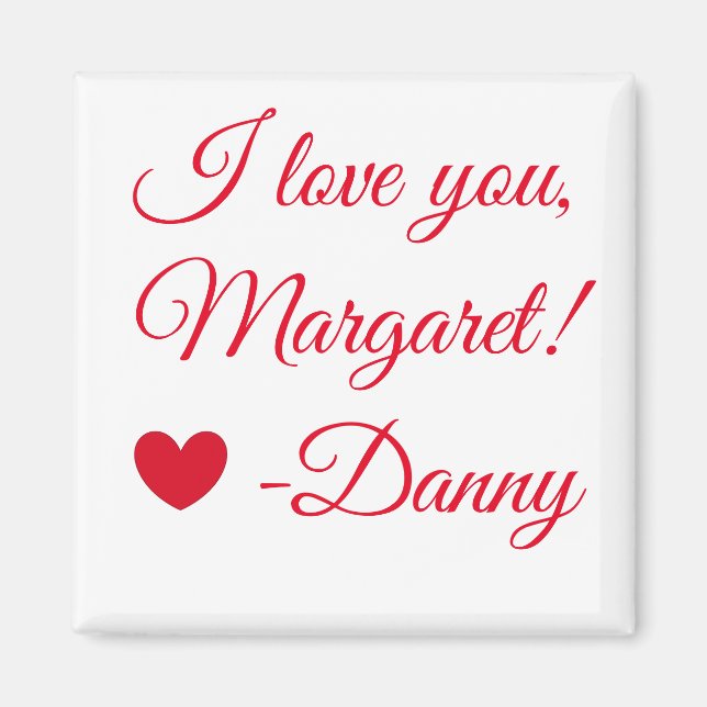 Íman Red and White Love (Frente)