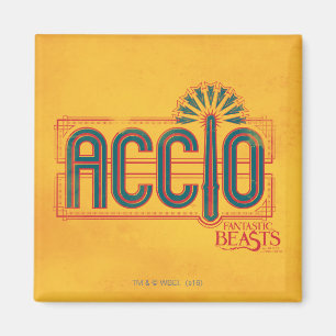 Íman Red Art Deco ACCIO™ Spell Graphic