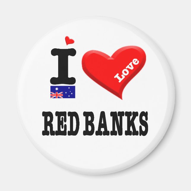 Íman RED BANKS - I Love (Frente)