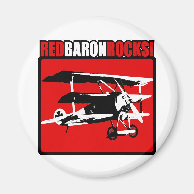 Íman Red Baron Rocks! (Frente)