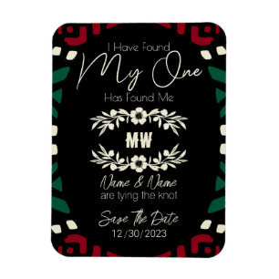 Íman Red Black Green Tribal African Save The Date