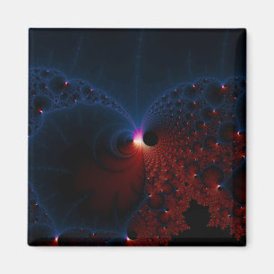 Íman Red Blue Cels Art Fractal